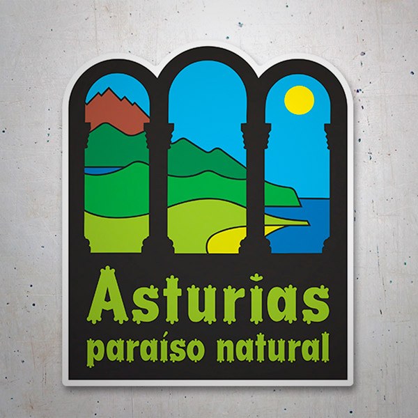 Car & Motorbike Stickers: Asturias, Natural Paradise