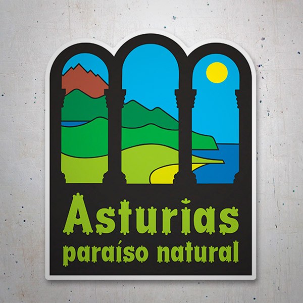 Car & Motorbike Stickers: Asturias, Natural Paradise