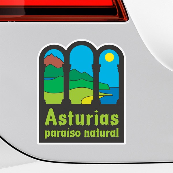 Car & Motorbike Stickers: Asturias, Natural Paradise