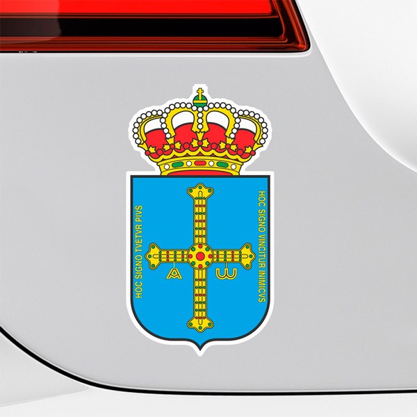 Car & Motorbike Stickers: Shield of Asturias