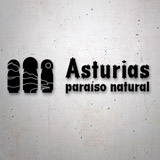 Car & Motorbike Stickers: Asturias, Natural Paradise, slogan 2