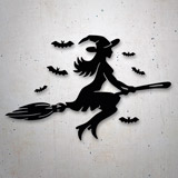 Car & Motorbike Stickers: Witch and Bats 2