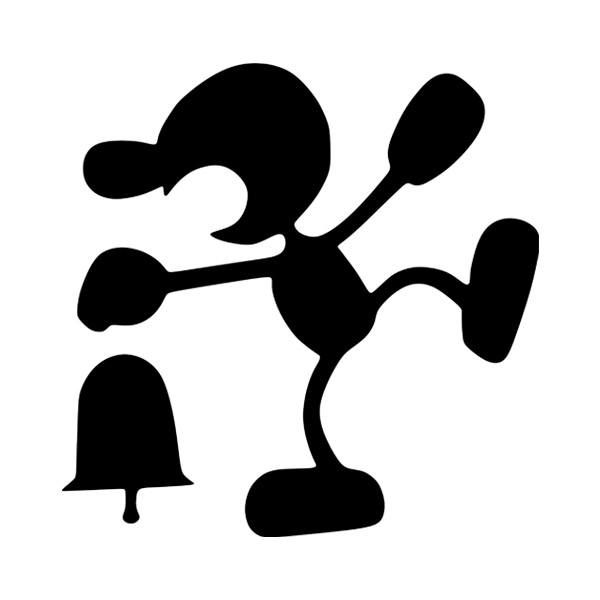 Car & Motorbike Stickers: Mr Game and Watch