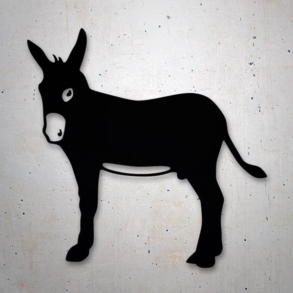 Car & Motorbike Stickers: Catalan Donkey, symbol in Catalonia