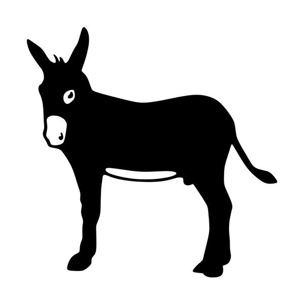 Car & Motorbike Stickers: Catalan Donkey, symbol in Catalonia