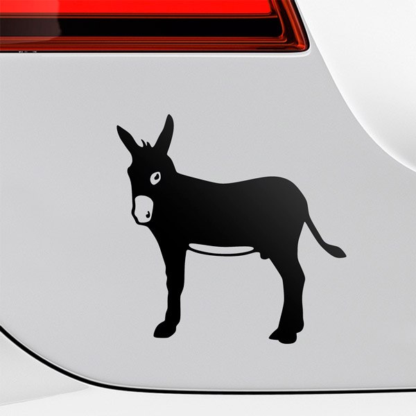 Car & Motorbike Stickers: Catalan Donkey, symbol in Catalonia