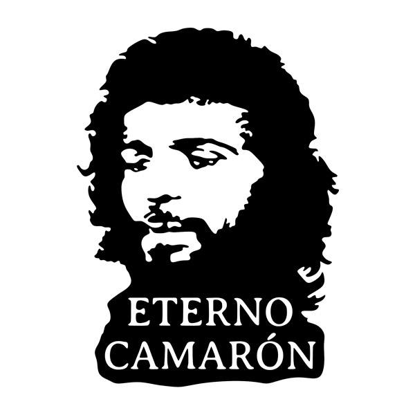 Car & Motorbike Stickers: Silhouette of Camar&oacute;n with Text