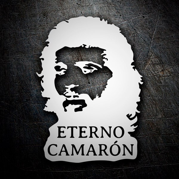 Car & Motorbike Stickers: Silhouette of Camar&oacute;n with Text