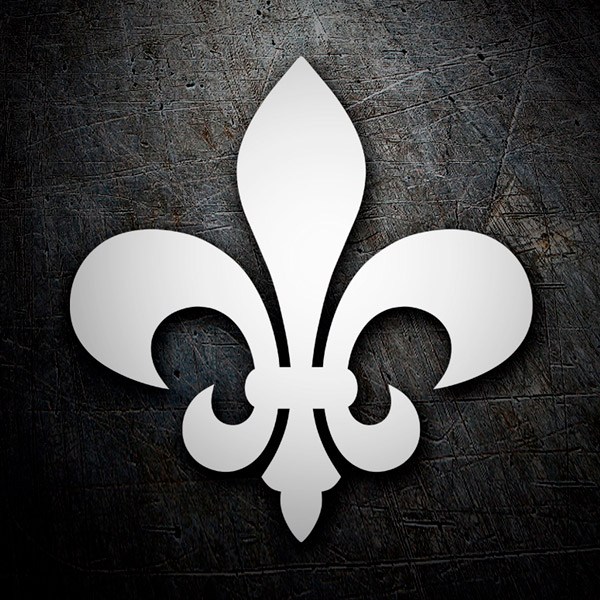 Car & Motorbike Stickers: Fleur de Lis Emblem