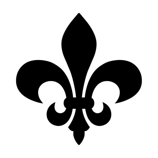 Car & Motorbike Stickers: Fleur de Lis Emblem