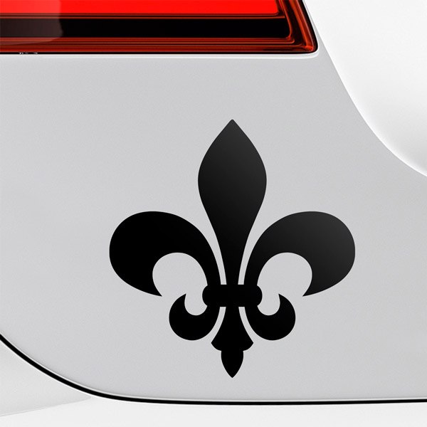 Car & Motorbike Stickers: Fleur de Lis Emblem