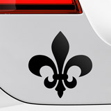 Car & Motorbike Stickers: Fleur de Lis Emblem 3