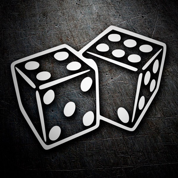 Car & Motorbike Stickers: Lucky Dice