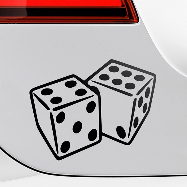 Car & Motorbike Stickers: Lucky Dice