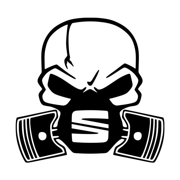 Sticker Skull Seat MuralDecal
