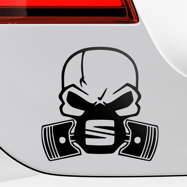 Car & Motorbike Stickers: Skull Seat