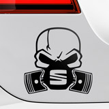 Car & Motorbike Stickers: Skull Seat 2