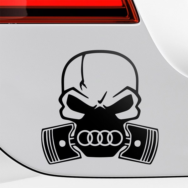 Car & Motorbike Stickers: Skull Audi