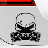 Car & Motorbike Stickers: Skull Audi 2