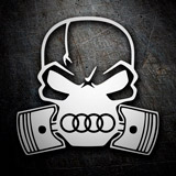 Car & Motorbike Stickers: Skull Audi 3