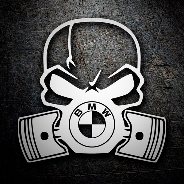 Car & Motorbike Stickers: Skull BMW