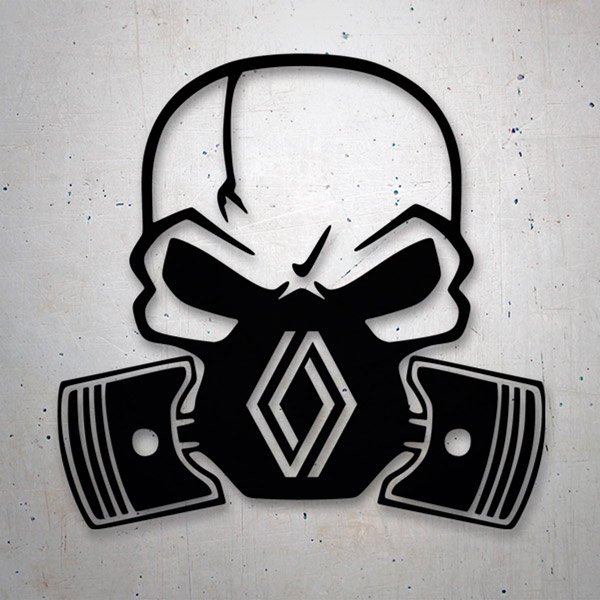 Car & Motorbike Stickers: Skull Renault