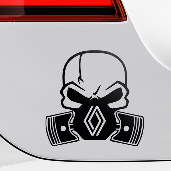 Car & Motorbike Stickers: Skull Renault