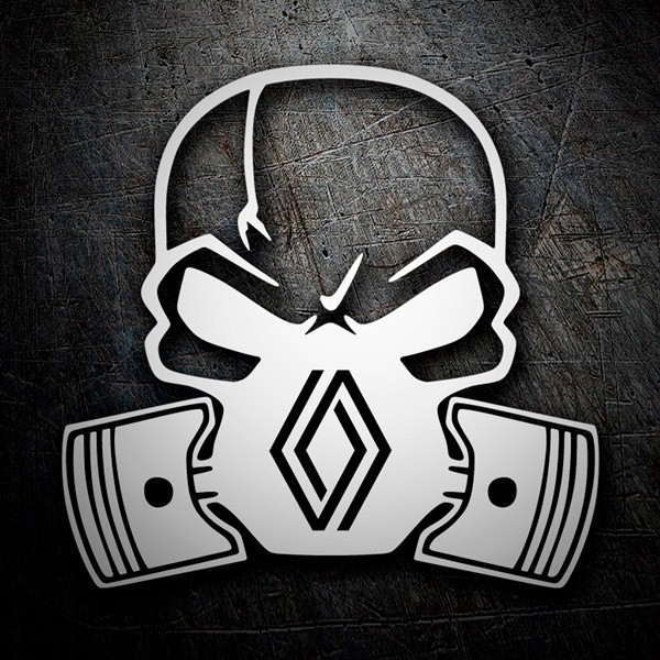 Car & Motorbike Stickers: Skull Renault