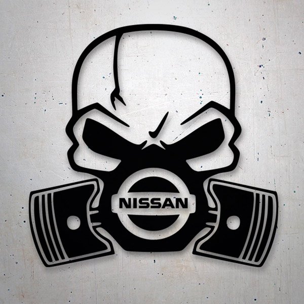 Car & Motorbike Stickers: Skull Nissan