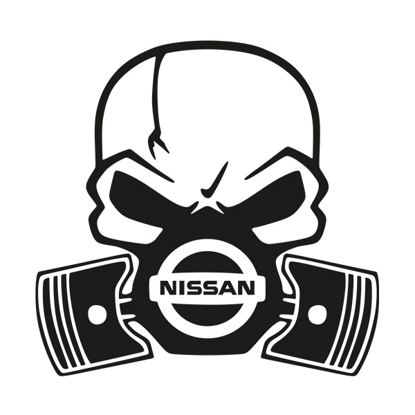 Car & Motorbike Stickers: Skull Nissan