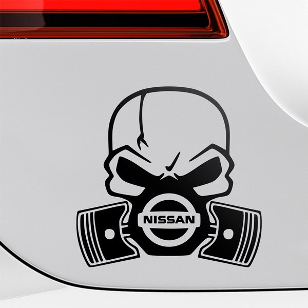 Car & Motorbike Stickers: Skull Nissan