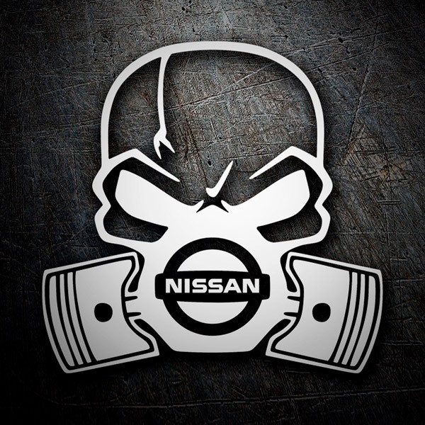 Car & Motorbike Stickers: Skull Nissan