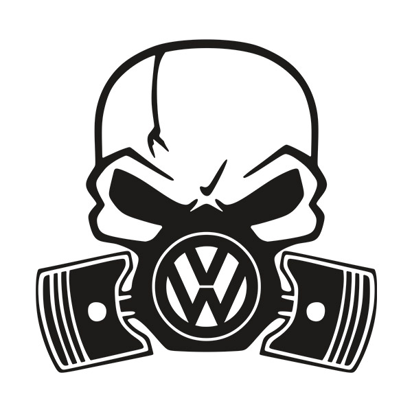 Car & Motorbike Stickers: Skull Volkswagen