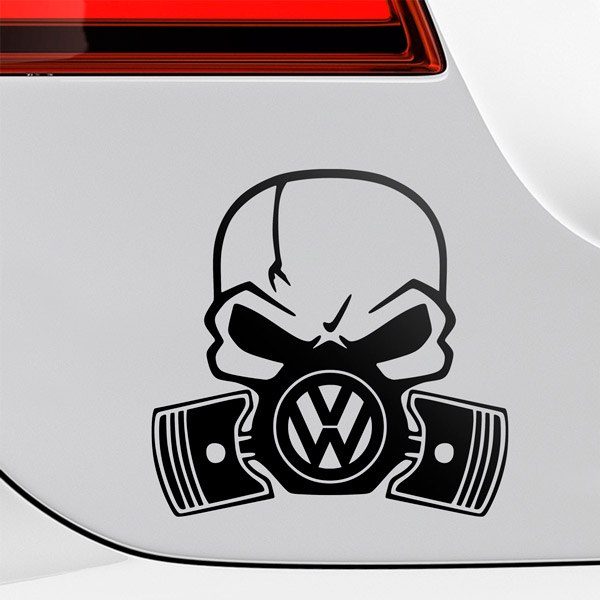 Car & Motorbike Stickers: Skull Volkswagen