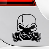 Car & Motorbike Stickers: Skull Subaru 2
