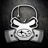 Car & Motorbike Stickers: Skull Subaru 3