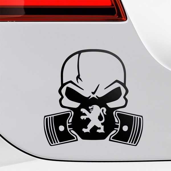 Car & Motorbike Stickers: Skull Peugeot
