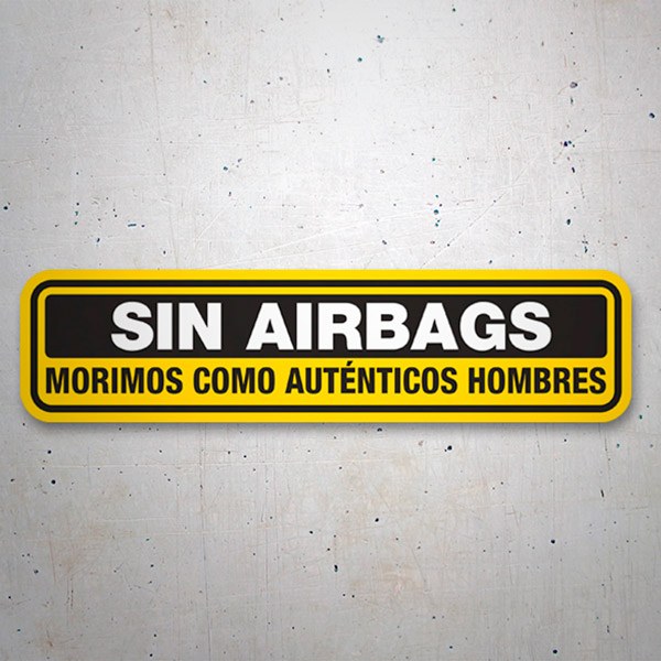 Car & Motorbike Stickers: No Airbags 1