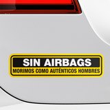 Car & Motorbike Stickers: No Airbags 3