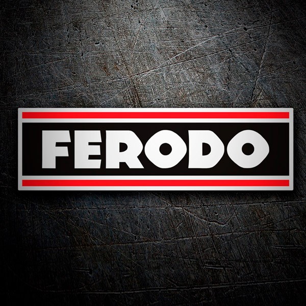 Car & Motorbike Stickers: Ferodo Logo with Prominent Letters