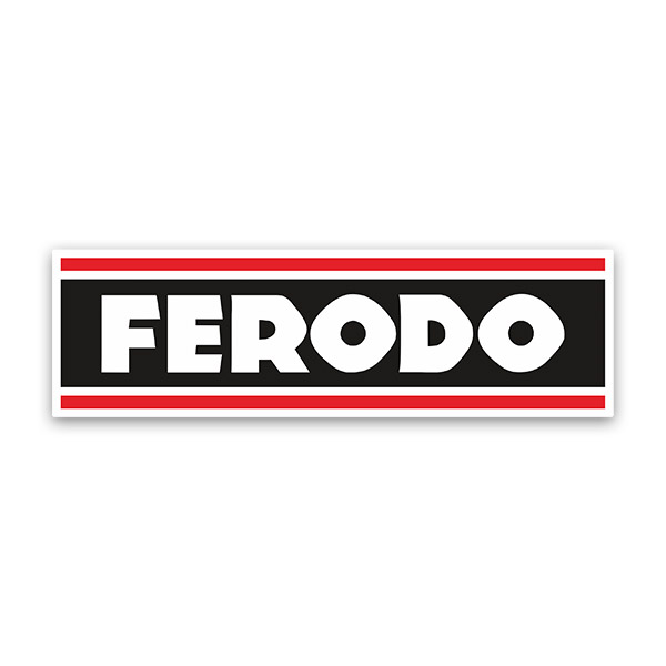 Car & Motorbike Stickers: Ferodo Logo with Prominent Letters