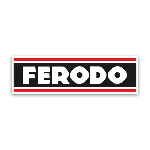 Car & Motorbike Stickers: Ferodo Logo with Prominent Letters