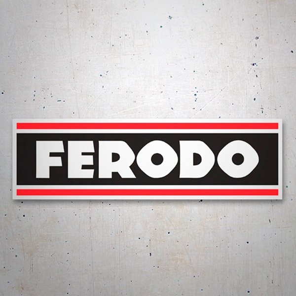 Car & Motorbike Stickers: Ferodo Logo with Prominent Letters