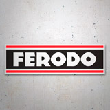Car & Motorbike Stickers: Ferodo Logo with Prominent Letters 3