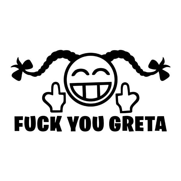Car & Motorbike Stickers: Fuck you Greta