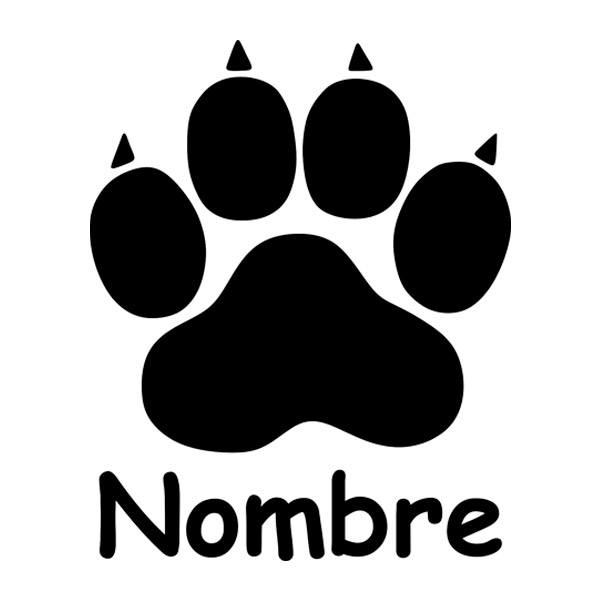 Car & Motorbike Stickers: Personalised Dog Paw Print