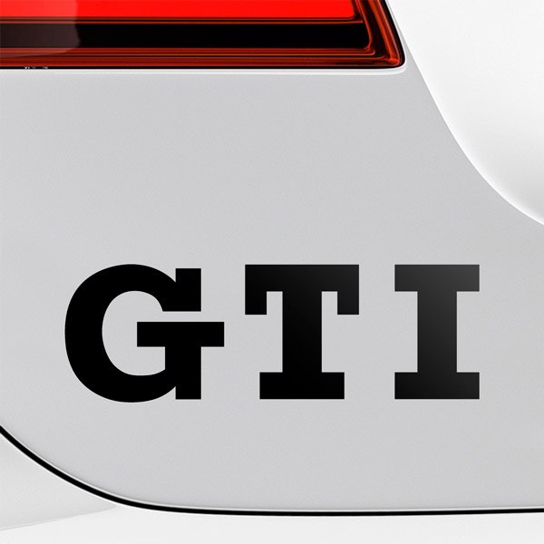 Car & Motorbike Stickers: GTI