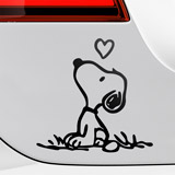 Car & Motorbike Stickers: Snoopy In Love 3