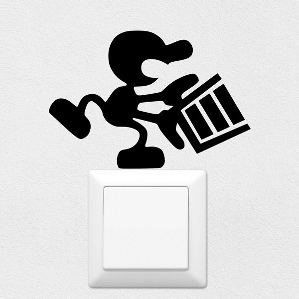 Car & Motorbike Stickers: Mr. Game & Watch - Super Smash Bros