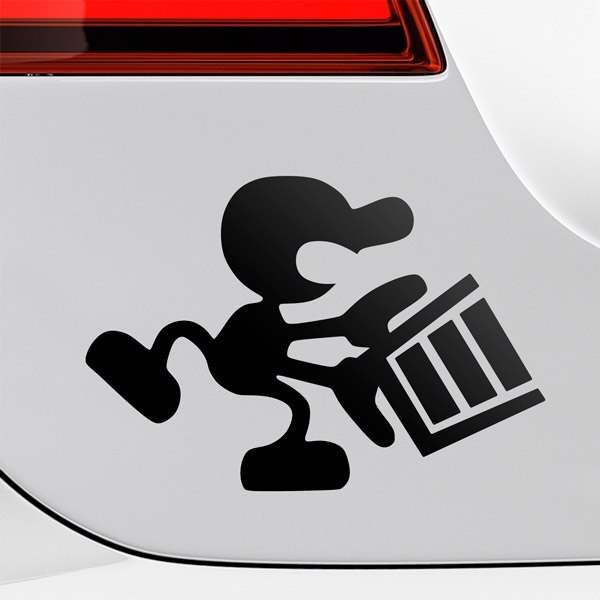 Car & Motorbike Stickers: Mr. Game & Watch - Super Smash Bros